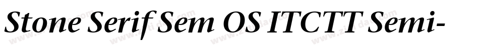 Stone Serif Sem OS ITCTT Semi字体转换